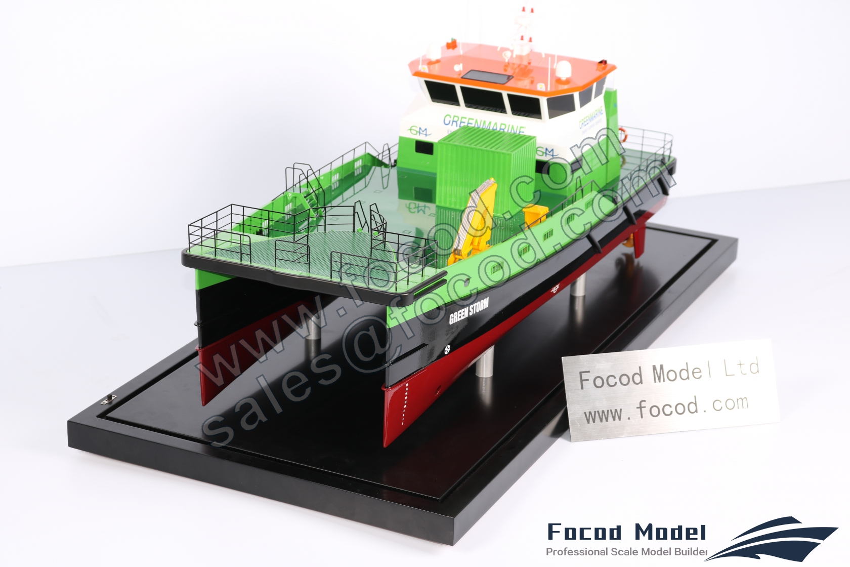 custom made model of 25.8m Offshore Supply Ship